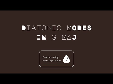Diatonic modes in G major